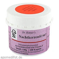 Nachtkerzenöl 500mg Dr Renner, 200 Stück, Safromed Ohg