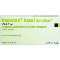 Insuman Basal 100 I.E./ml Solostar Fertigpen, 5x3 ml, Sanofi-Aventis Deutschland GmbH