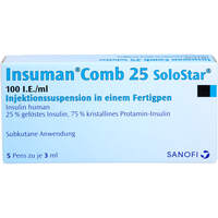 Insuman Comb 25 100 I.E./ml Solostar Fertigpen, 5x3 ml, Sanofi-Aventis Deutschland GmbH