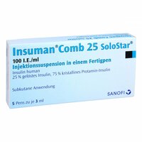 Insuman Comb 25 100 I.E./ml Solostar Fertigpen, 5x3 ml, Sanofi-Aventis Deutschland GmbH