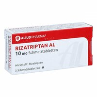 Rizatriptan AL 10mg Schmelztabletten, 3 Stk., Aliud Pharma GmbH