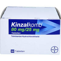Kinzalkomb 80/25mg Tabletten, 98 st, Bayer Vital GmbH GB Pharma