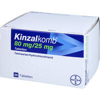 Kinzalkomb 80/25mg Tabletten, 98 st, Bayer Vital GmbH GB Pharma