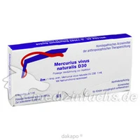 MERCURIUS VIVUS NATUR D30, 8x1 Milliliter, Weleda AG