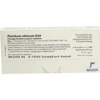 PLUMBUM SILICICUM D20, 8 × 1 Milliliter, Weleda AG