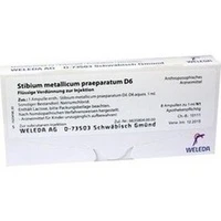 STIBIUM MET PRAEP D 6, 8x1 Milliliter, Weleda AG