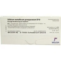 STIBIUM MET PRAEP D10, 8x1 Milliliter, Weleda AG