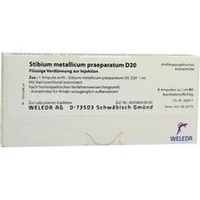 STIBIUM MET PRAEP D20, 8x1 Milliliter, Weleda AG