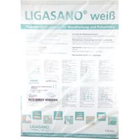 LIGASANO weiß unsteril 10x10x1cm, 420 st, Ligamed Medical Produkte GmbH