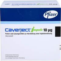 Caverject Impuls 10ug Zweikammerspritze, 10 st, Pfizer Pharma GmbH