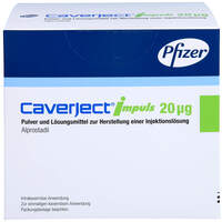 Caverject Impuls 20ug Zweikammerspritze, 10 st, Pfizer Pharma GmbH