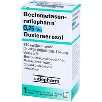 Beclometason-ratioph 0.25mg Dosieraerosol 200Huebe, 1 st, ratiopharm GmbH