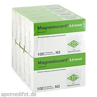 Magnesiocard 2.5mmol, 10x100 Stück, Verla-Pharm Arzneimittel GmbH & Co. KG