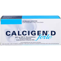 Calcigen D forte 1000 mg/880 I.E. Brausetabletten, 40 Stk., Cooper Consumer Health Deutschland GmbH
