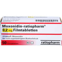 Moxonidin-ratiopharm 0.2mg Filmtabletten, 50 Stk., ratiopharm GmbH