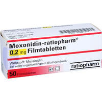 Moxonidin-ratiopharm 0.2mg Filmtabletten, 50 Stk., ratiopharm GmbH