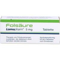 Folsäure Lomapharm 5mg, 20 Stk., LOMAPHARM GmbH