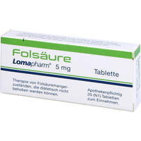 Folsäure Lomapharm 5mg, 20 Stk., LOMAPHARM GmbH