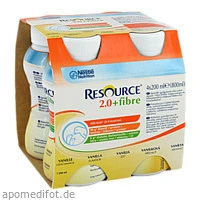 Resource 2.0 fibre Vanille, 4x200 Milliliter, Nestle Health Science (Deutschland) GmbH