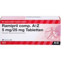 Ramipril comp. AbZ 5mg/25mg Tabletten, 20 Stk., Abz Pharma GmbH