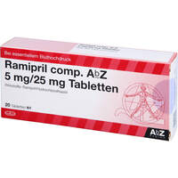 Ramipril comp. AbZ 5mg/25mg Tabletten, 20 Stk., Abz Pharma GmbH
