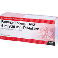 Ramipril comp. AbZ 5mg/25mg Tabletten, 50 Stk., Abz Pharma GmbH