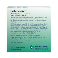 METABIAREX S INJEKTIONSLÖSUNG, 5x2 ml, Meta Fackler Arzneimittel GmbH