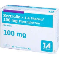 Sertralin - 1 A Pharma 100mg Filmtabletten, 50 Stk., 1 A Pharma GmbH