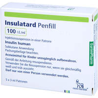 Insulatard Penfill 100 I.E./ml, 5x3 ml, Eurimpharm Arzneimittel GmbH