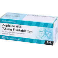 Zopiclon AbZ 7.5mg Filmtabletten, 10 Stk., Abz Pharma GmbH