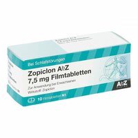 Zopiclon AbZ 7.5mg Filmtabletten, 10 Stk., Abz Pharma GmbH