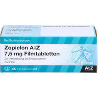 Zopiclon AbZ 7.5mg Filmtabletten, 20 st, Abz Pharma GmbH