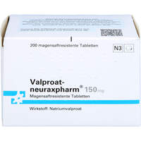 VALPROAT-neuraxpharm 150 mg magensaftres.Tabletten, 200 st, neuraxpharm Arzneimittel GmbH