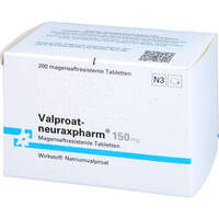 VALPROAT-neuraxpharm 150 mg magensaftres.Tabletten, 200 st, neuraxpharm Arzneimittel GmbH