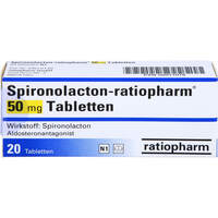 Spironolacton-ratiopharm 50mg Tabletten, 20 Stk., ratiopharm GmbH