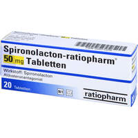 Spironolacton-ratiopharm 50mg Tabletten, 20 Stk., ratiopharm GmbH