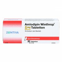 Amlodipin Winthrop 5mg Tabletten, 20 Stk., Zentiva Pharma GmbH