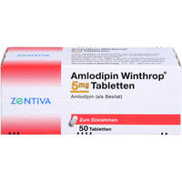 Amlodipin Winthrop 5mg Tabletten, 50 st, Zentiva Pharma GmbH