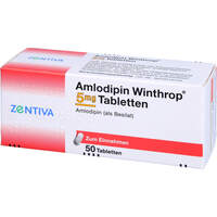 Amlodipin Winthrop 5mg Tabletten, 50 st, Zentiva Pharma GmbH