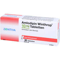 Amlodipin Winthrop 10mg Tabletten, 20 Stk., Zentiva Pharma GmbH