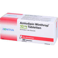 Amlodipin Winthrop 10mg Tabletten, 50 st, Zentiva Pharma GmbH
