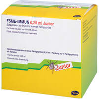 FSME-IMMUN 0.25ml Junior Fertigspritze, 10 st, kohlpharma GmbH