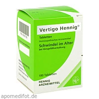 Vertigo Hennig Tabletten, 180 Stück, Hennig Arzneimittel GmbH & Co. KG