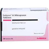 Euthyrox 50 MIKROGRAMM, 50 st, Emra-Med Arzneimittel GmbH