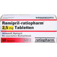 Ramipril-ratiopharm 2.5mg Tabletten, 50 st, ratiopharm GmbH
