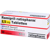 Ramipril-ratiopharm 2.5mg Tabletten, 50 st, ratiopharm GmbH