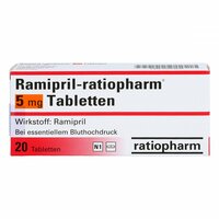 Ramipril-ratiopharm 5mg Tabletten, 20 Stk., ratiopharm GmbH