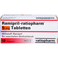 Ramipril-ratiopharm 5mg Tabletten, 50 st, ratiopharm GmbH