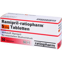 Ramipril-ratiopharm 5mg Tabletten, 50 st, ratiopharm GmbH