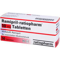 Ramipril-ratiopharm 10mg Tabletten, 50 st, ratiopharm GmbH